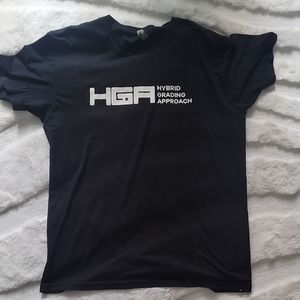 Hybrid Grading Approach HGA Black Men's Crew Neck T-Shirt